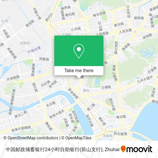 中国邮政储蓄银行24小时自助银行(前山支行) map