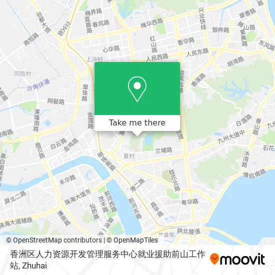 香洲区人力资源开发管理服务中心就业援助前山工作站 map