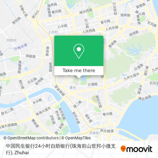 中国民生银行24小时自助银行(珠海前山世邦小微支行) map