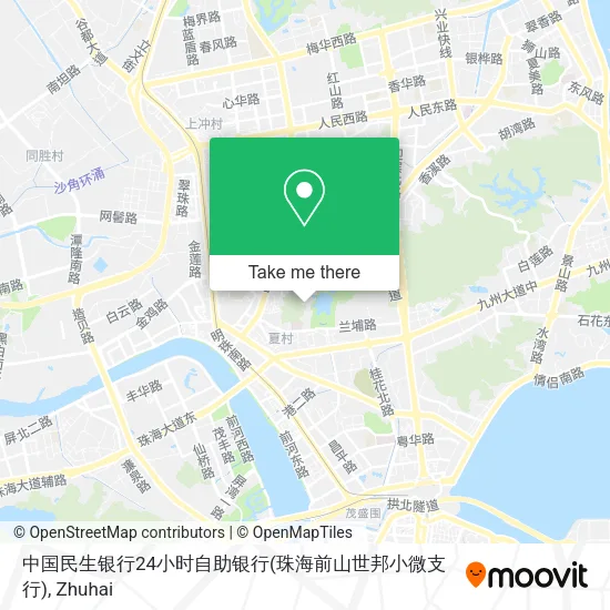 中国民生银行24小时自助银行(珠海前山世邦小微支行) map