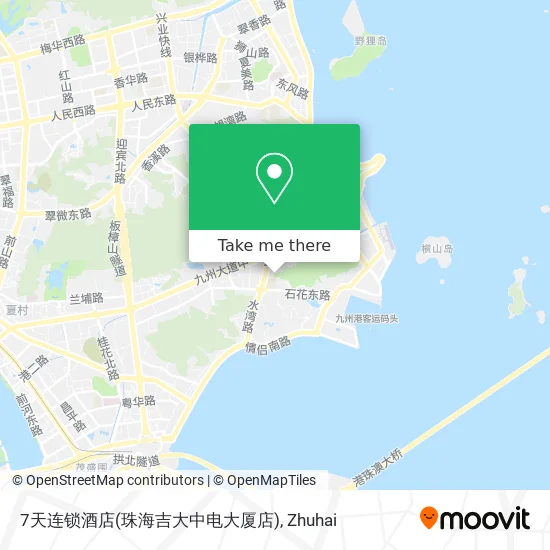 7天连锁酒店(珠海吉大中电大厦店) map