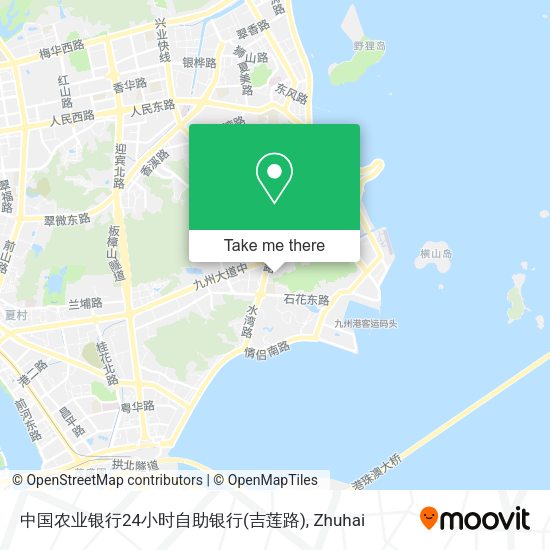 中国农业银行24小时自助银行(吉莲路) map