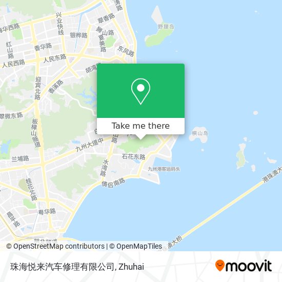 珠海悦来汽车修理有限公司 map