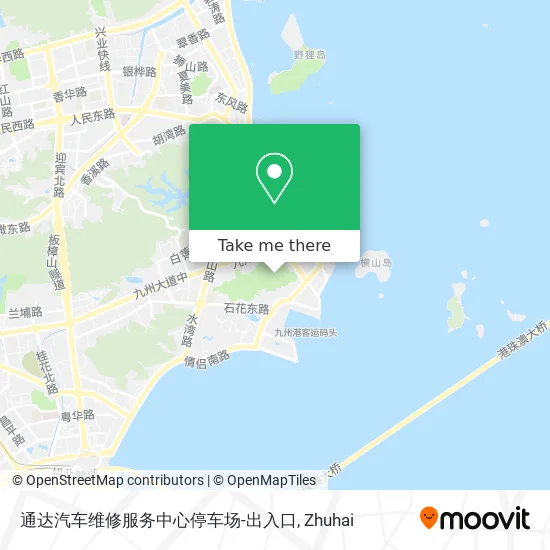 通达汽车维修服务中心停车场-出入口 map
