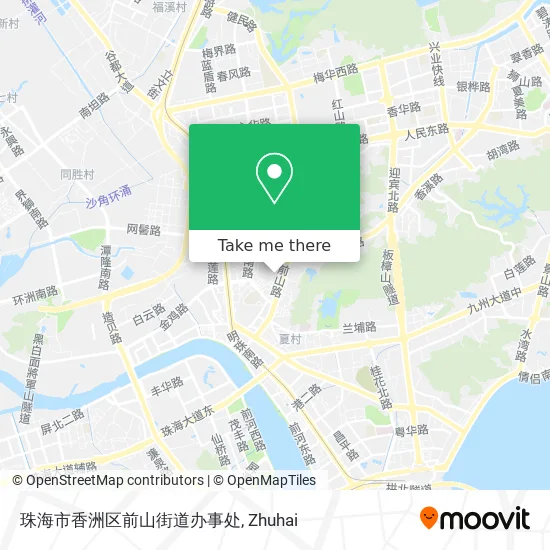 珠海市香洲区前山街道办事处 map