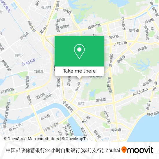 中国邮政储蓄银行24小时自助银行(翠前支行) map