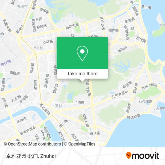 卓雅花园-北门 map