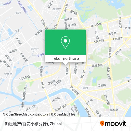 淘屋地产(百花小镇分行) map