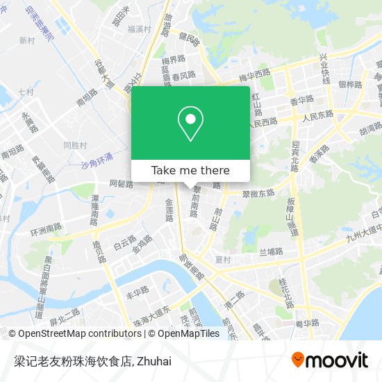 梁记老友粉珠海饮食店 map