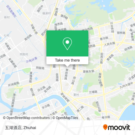 五湖酒店 map