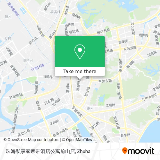 珠海私享家帝带酒店公寓前山店 map