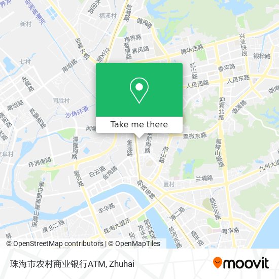珠海市农村商业银行ATM map