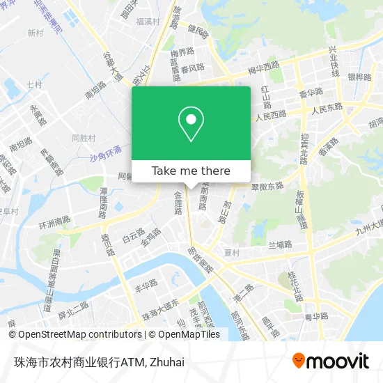 珠海市农村商业银行ATM map