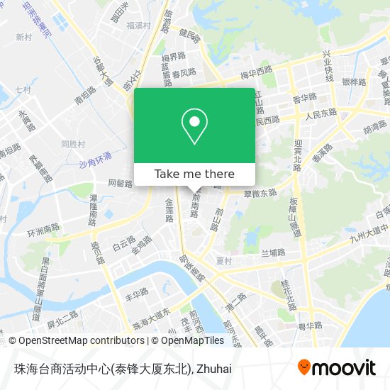 珠海台商活动中心(泰锋大厦东北) map