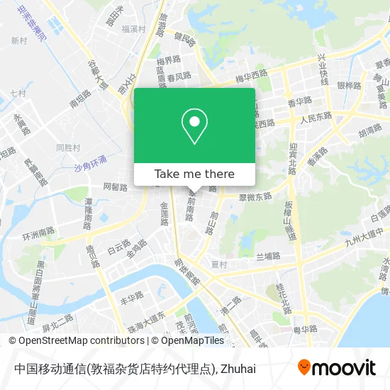 中国移动通信(敦福杂货店特约代理点) map