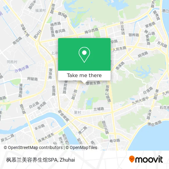 枫慕兰美容养生馆SPA map