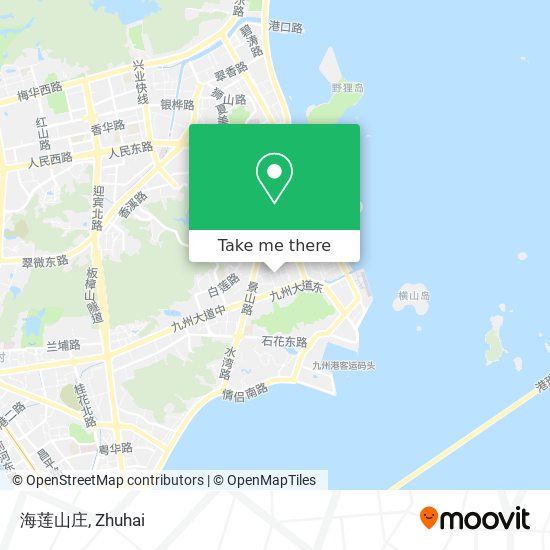 海莲山庄 map