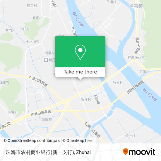 珠海市农村商业银行(新一支行) map