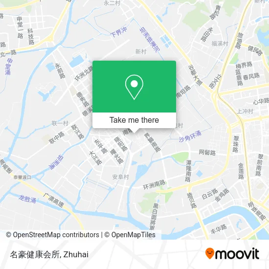 名豪健康会所 map