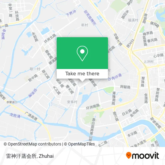 雷神汗蒸会所 map