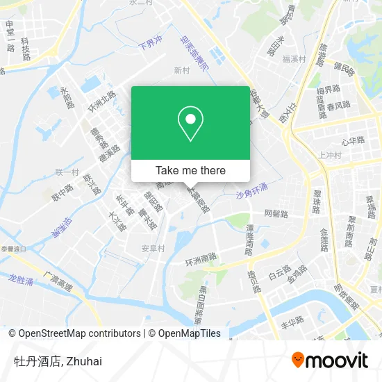 牡丹酒店 map