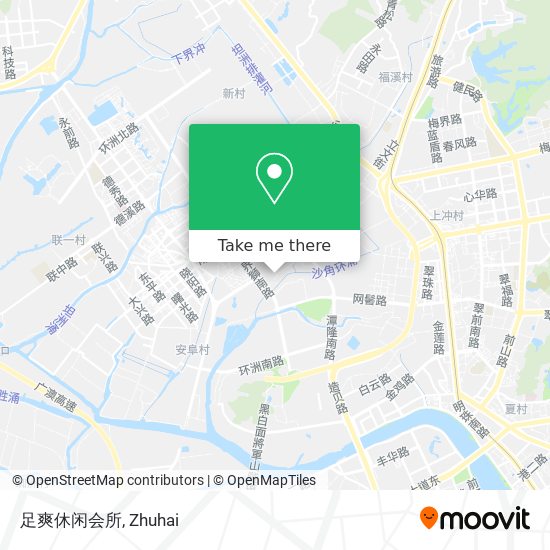 足爽休闲会所 map