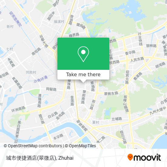 城市便捷酒店(翠微店) map