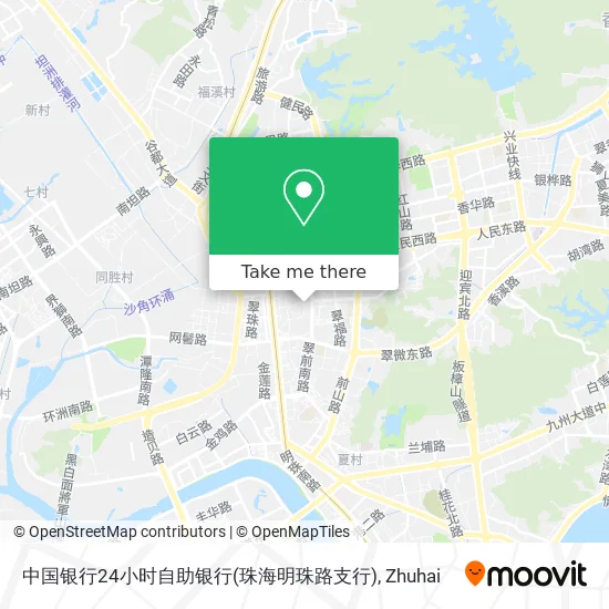 中国银行24小时自助银行(珠海明珠路支行) map