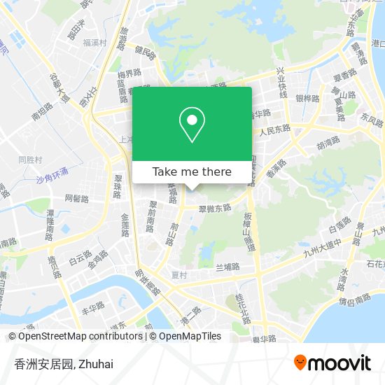 香洲安居园 map
