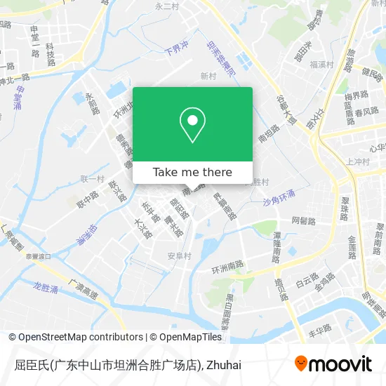 屈臣氏(广东中山市坦洲合胜广场店) map
