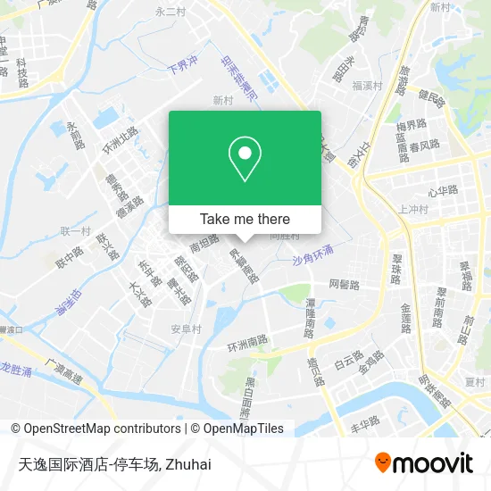 天逸国际酒店-停车场 map