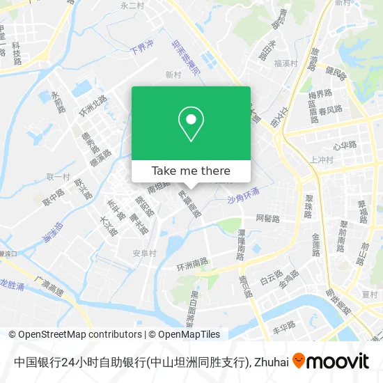 中国银行24小时自助银行(中山坦洲同胜支行) map