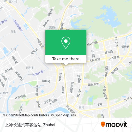 上冲长途汽车客运站 map