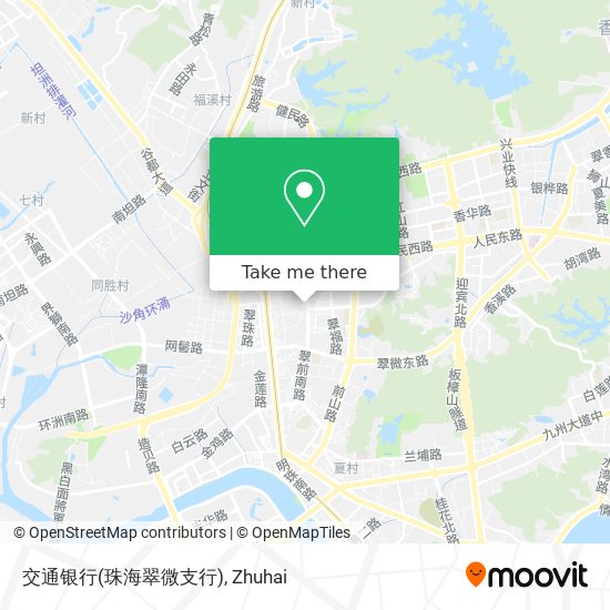 交通银行(珠海翠微支行) map