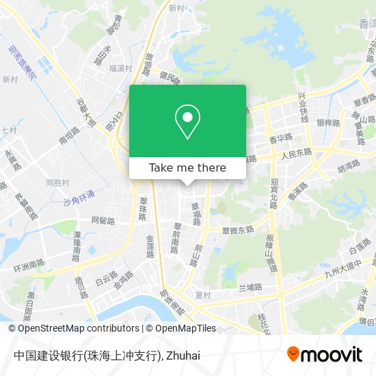 中国建设银行(珠海上冲支行) map