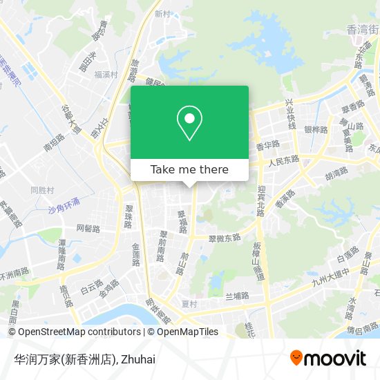 华润万家(新香洲店) map