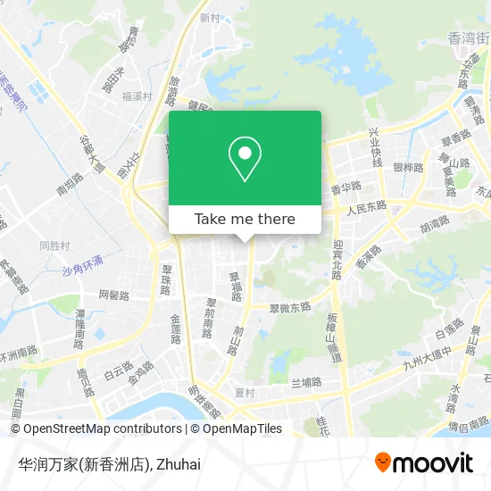 华润万家(新香洲店) map