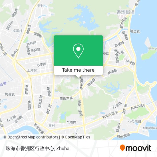 珠海市香洲区行政中心 map