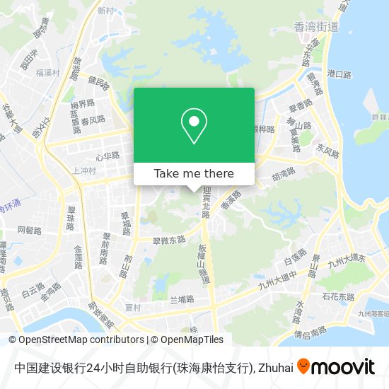 中国建设银行24小时自助银行(珠海康怡支行) map
