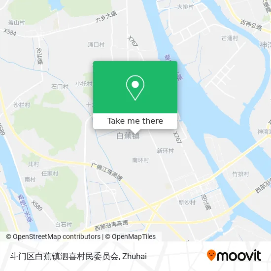 斗门区白蕉镇泗喜村民委员会 map