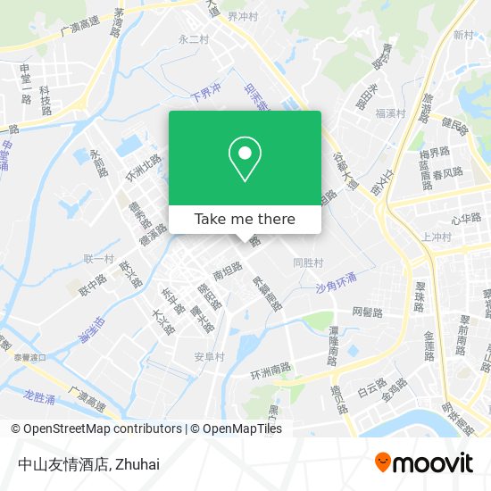 中山友情酒店 map