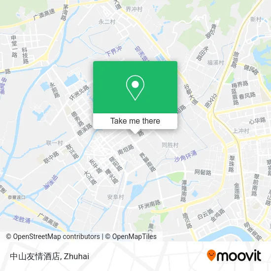 中山友情酒店 map