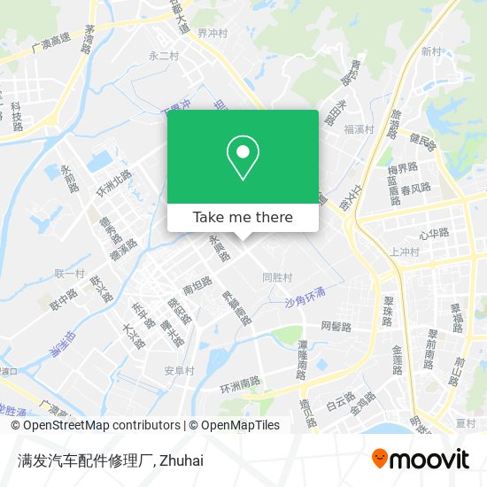 满发汽车配件修理厂 map
