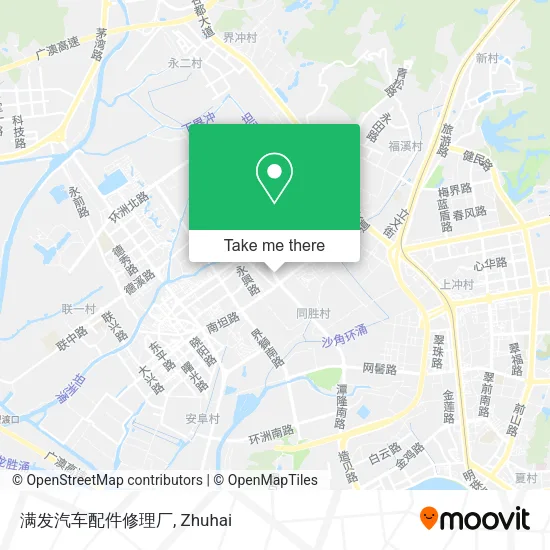 满发汽车配件修理厂 map
