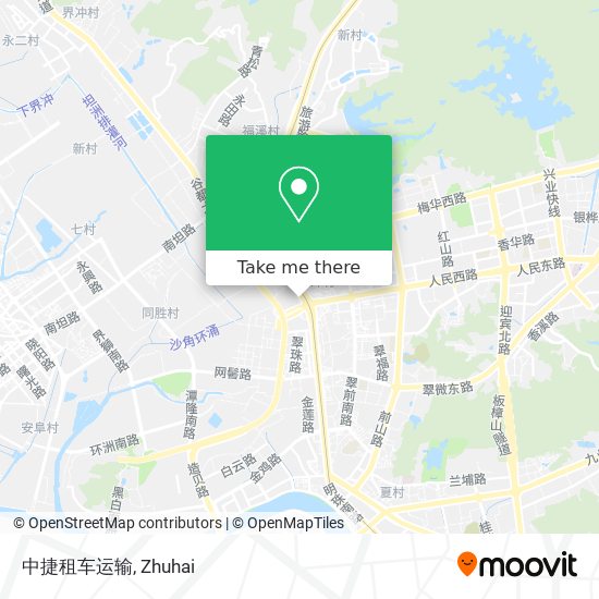 中捷租车运输 map