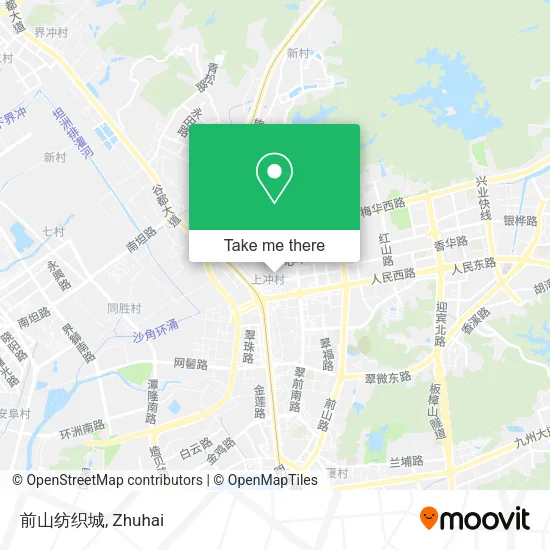 前山纺织城 map