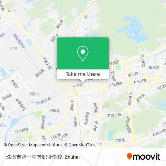 珠海市第一中等职业学校 map
