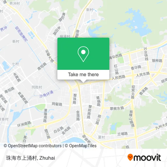珠海市上涌村 map