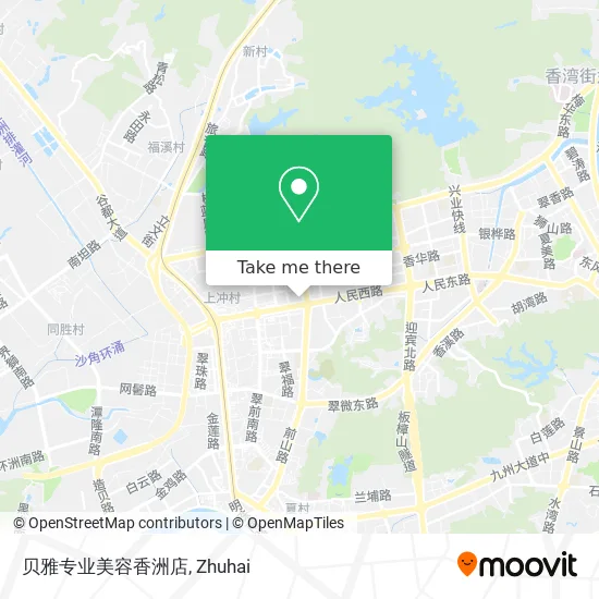 贝雅专业美容香洲店 map