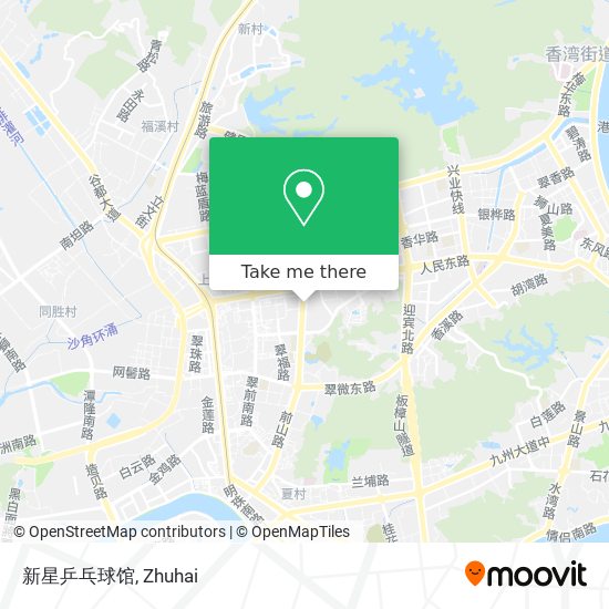 新星乒乓球馆 map